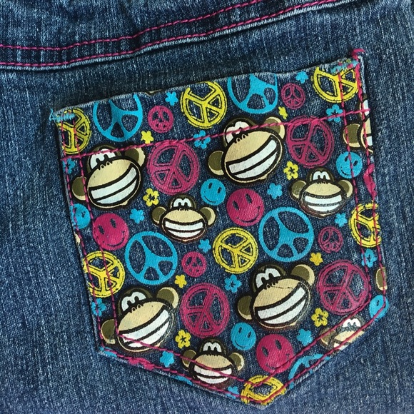 Bobby Jack Brand Stretch Denim Jeans Girls Size 7 - Picture 5 of 10